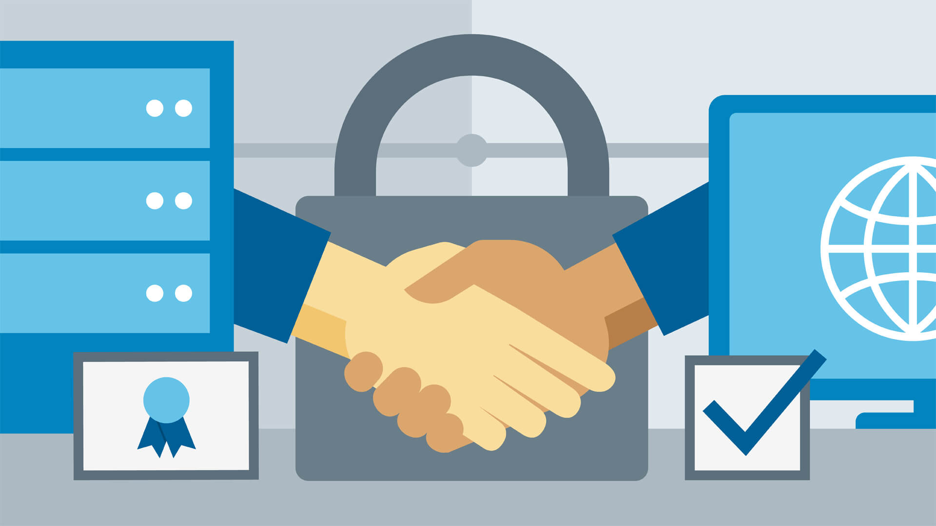 web certificate handshake.
