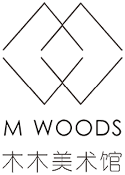 M WOODS logo.